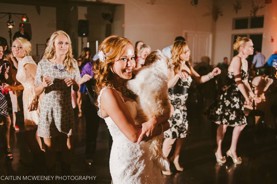 Bride with her ringbearer