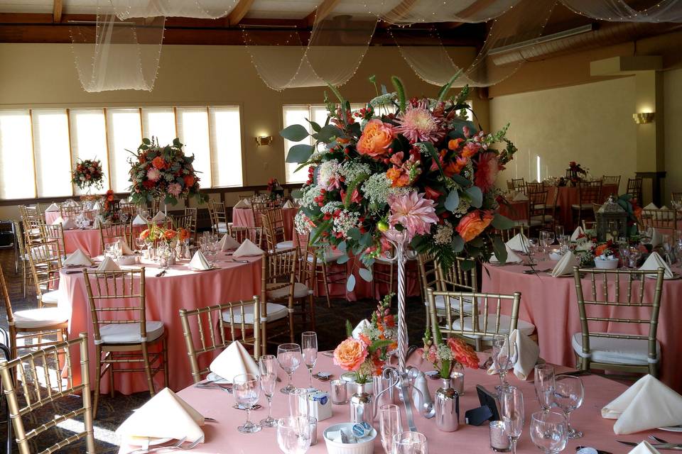 Bride and bridesmaids' bouquet