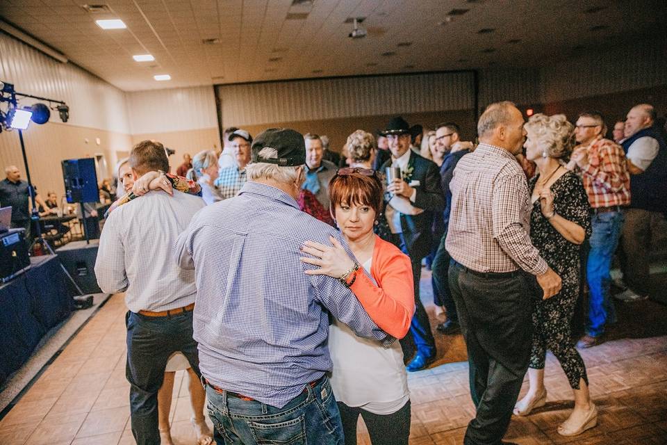 Guests enjoying the floor