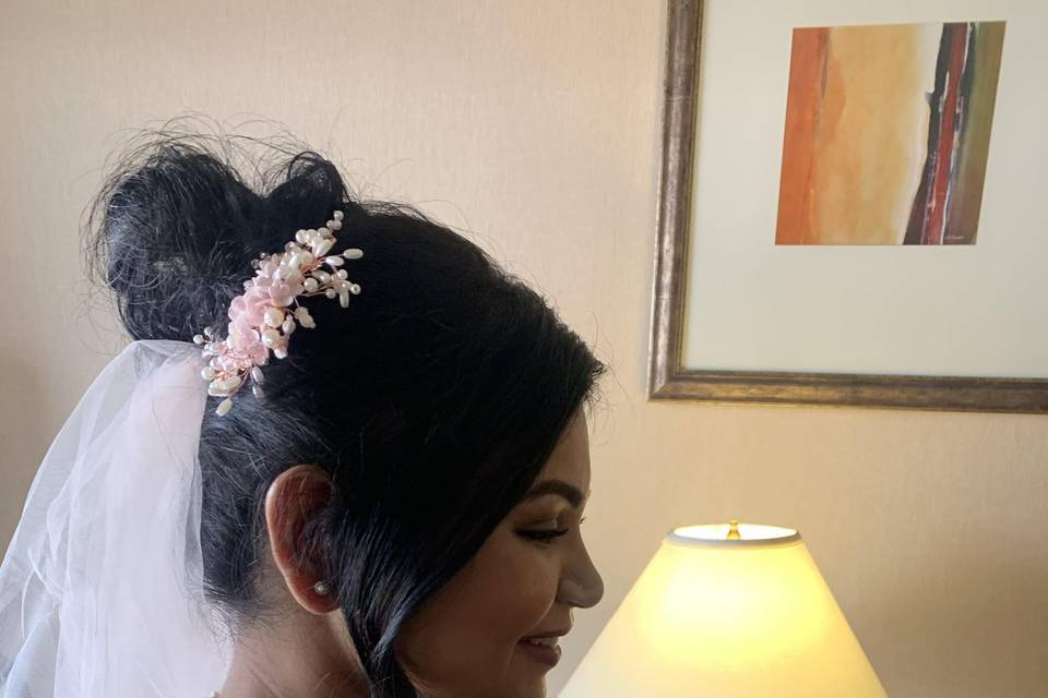Bridal updo