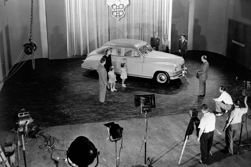 Packard on set