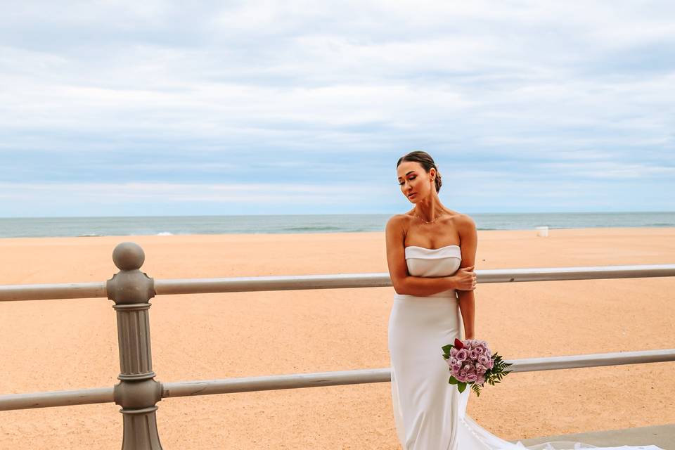 Bride on the Beach