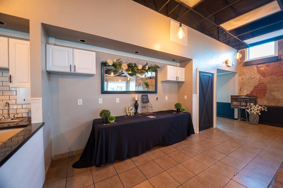 Table in kitchen