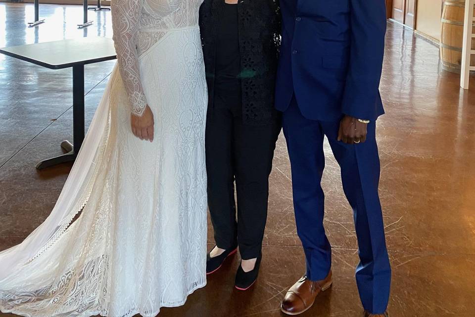The happy couple