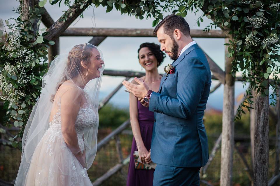 Love & laughter in the vows