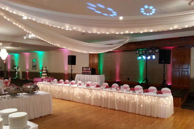 Wedding ballroom area