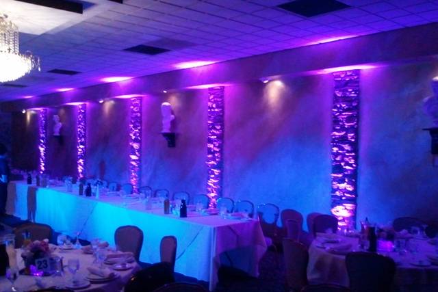 Wedding reception area