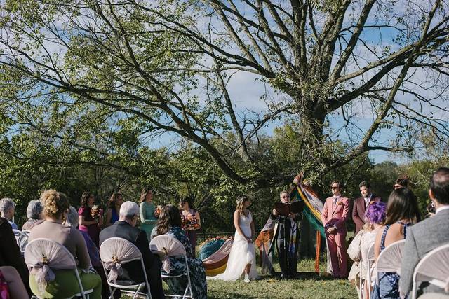 Ceremony at the tree