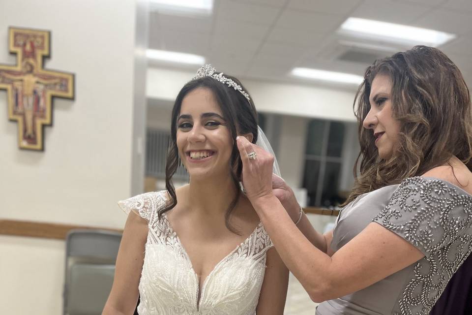 The Bride with her Mother