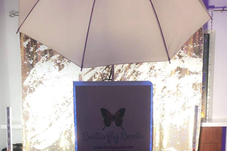 Butterfly booth elegant design