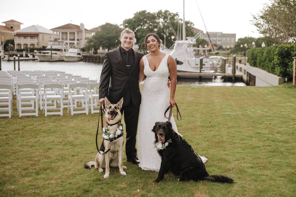 The couple with the fur babies