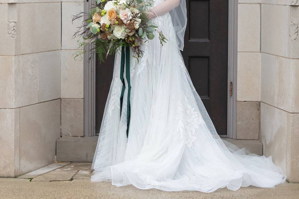 A Bride and her Bouquet