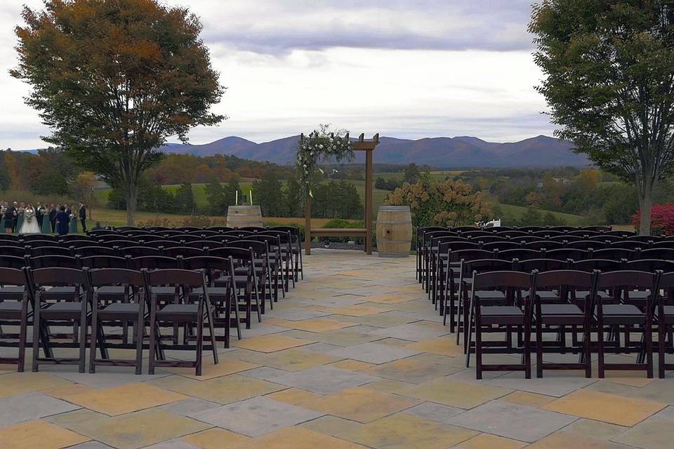 Outdoor ceremony venue