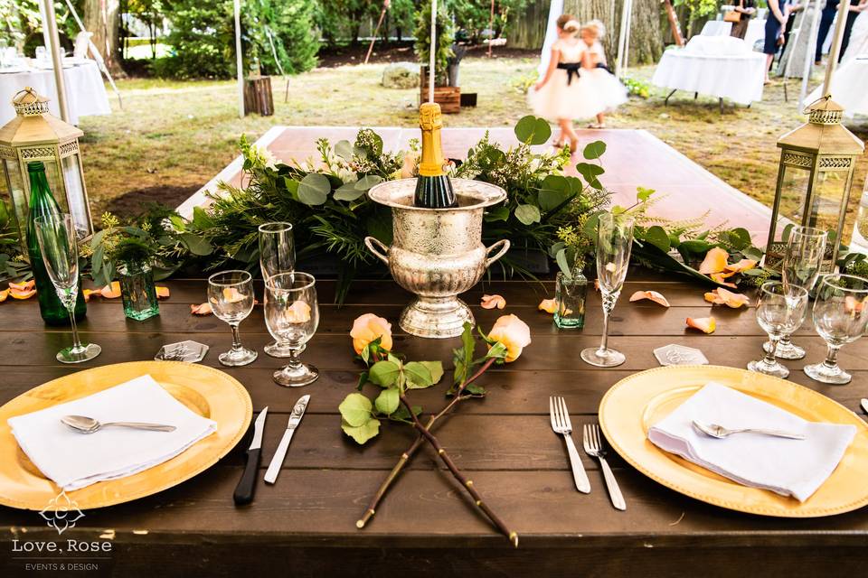 Elegant table settings