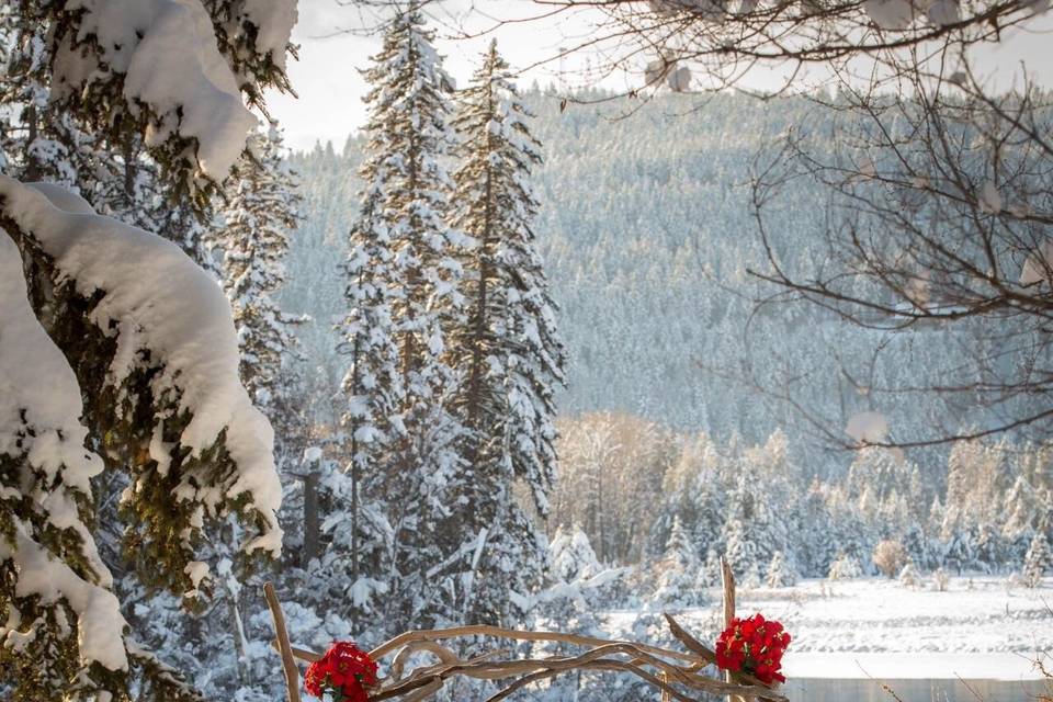 Ceremony in the snow