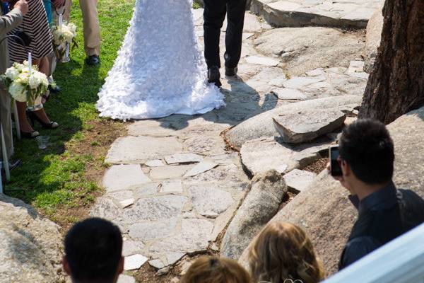 Escorting the bride