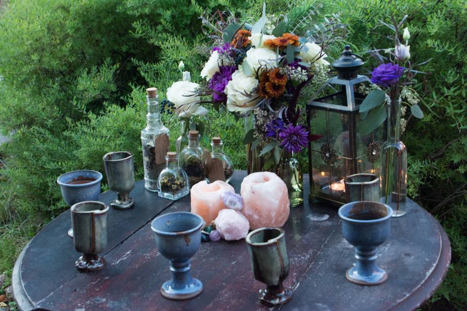 Eyecatching ceremony altar