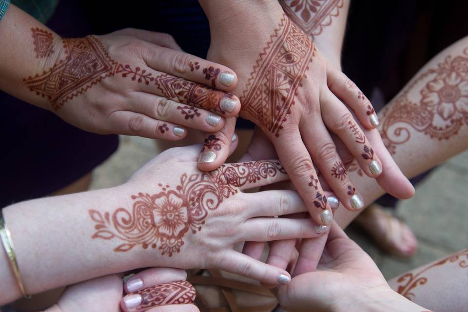 Henna Bridesmaids