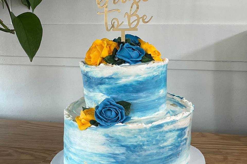 Beautiful bridal shower cake