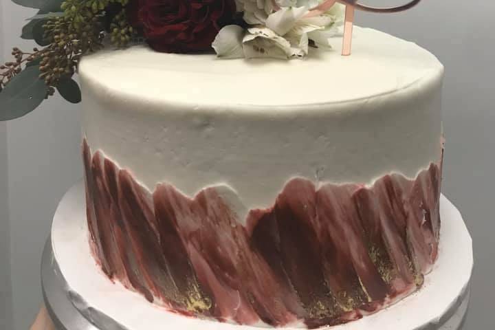 Rustic anniversary cake