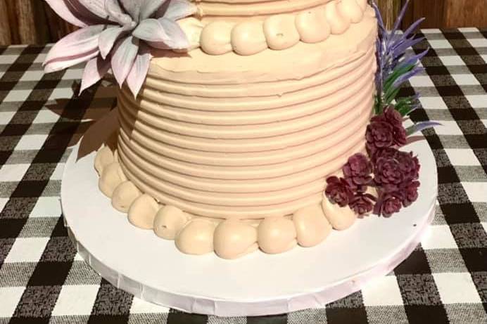 Two tier rustic