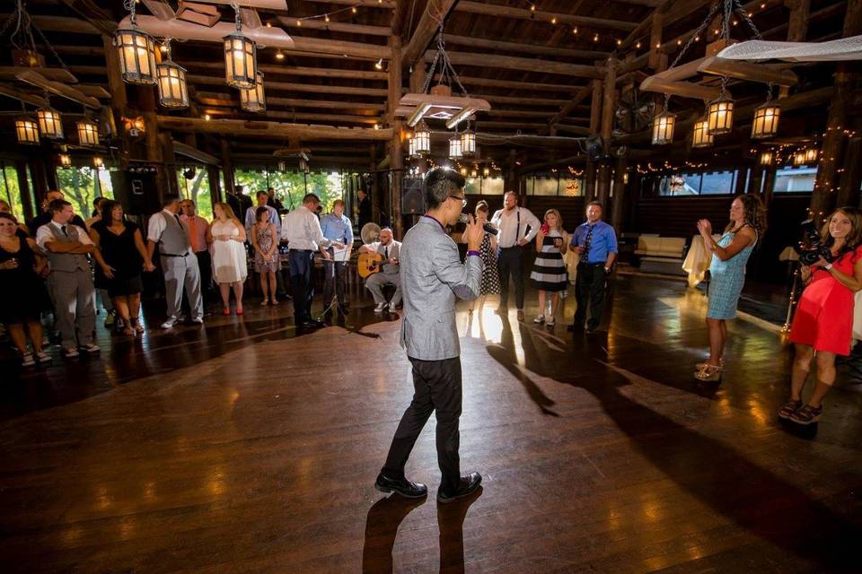 Allen Cruz & The Galaxy performing at the wedding reception
