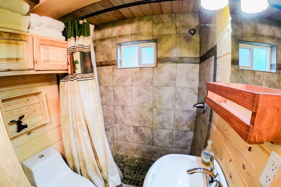 Cabins full bathroom