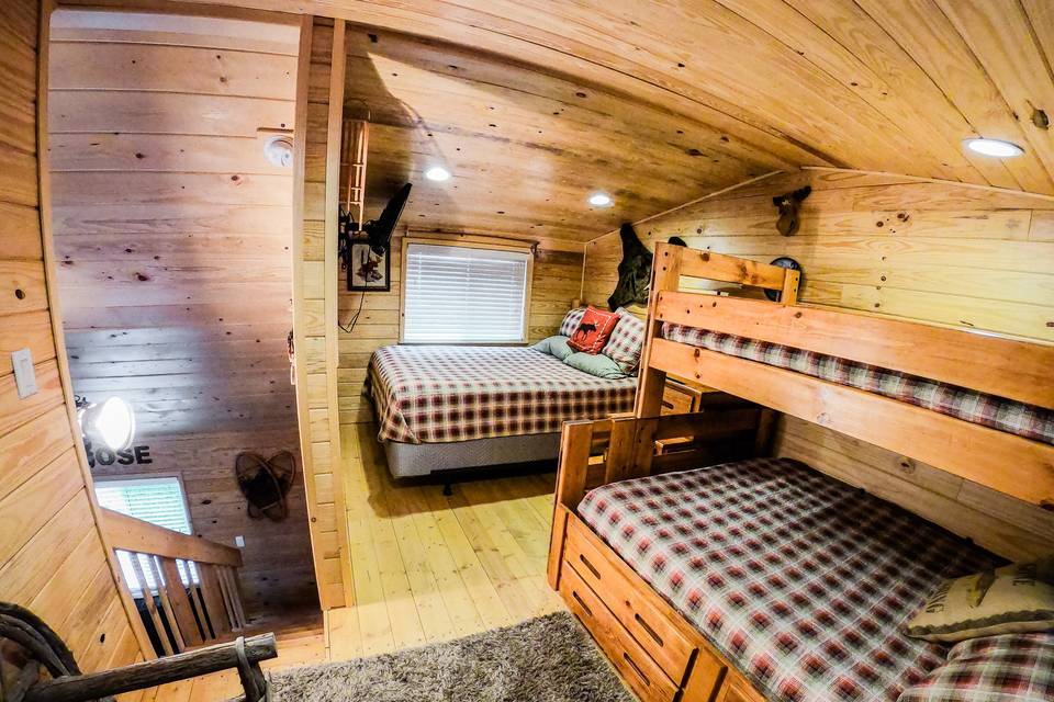 Cabins interior - the loft