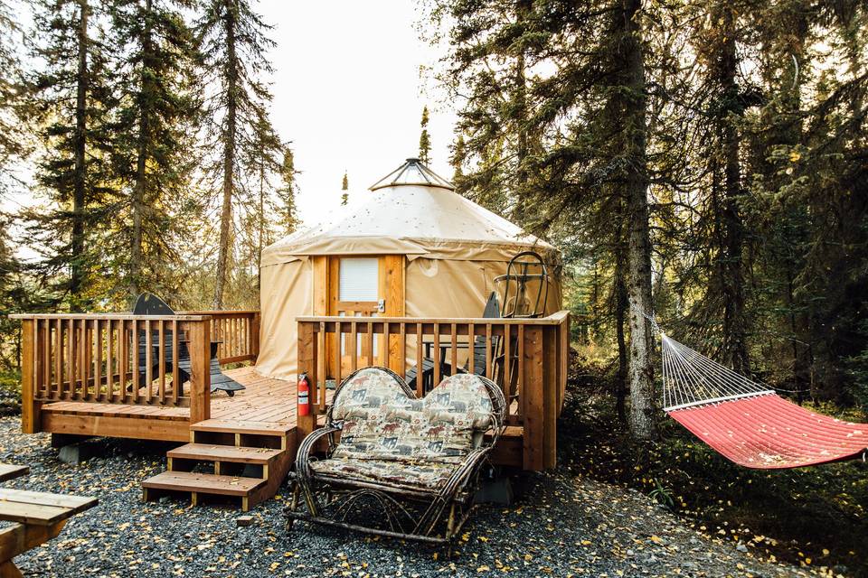 The yurt - sleeps 3