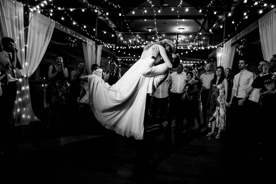 Dancing at the reception