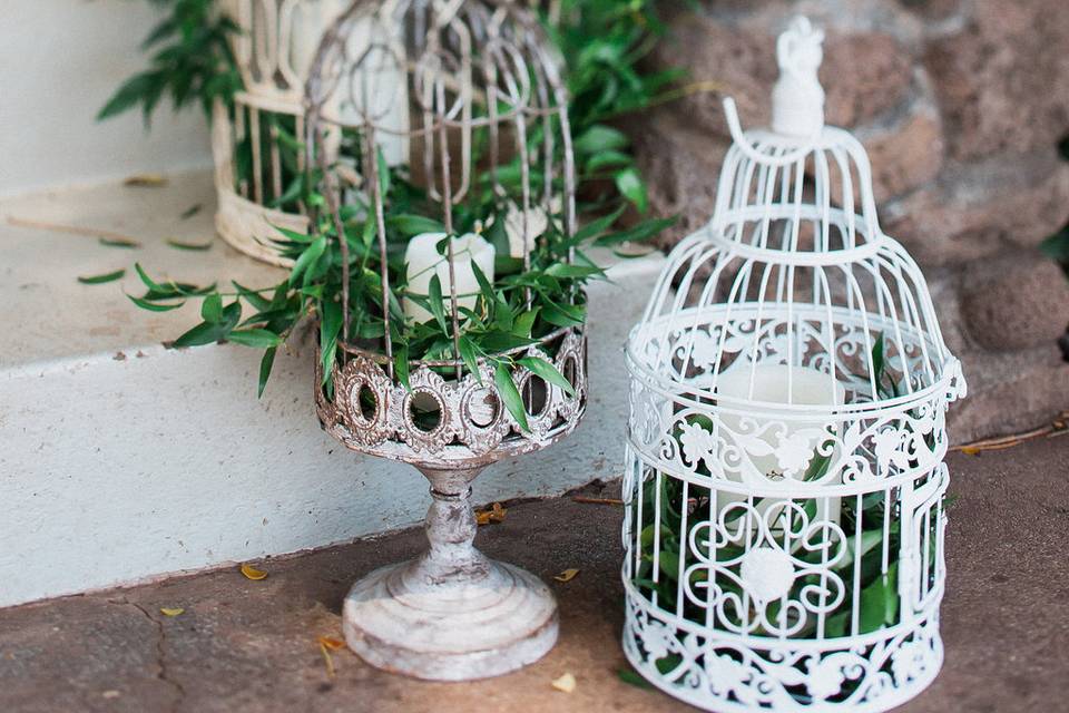 Bird cage decor