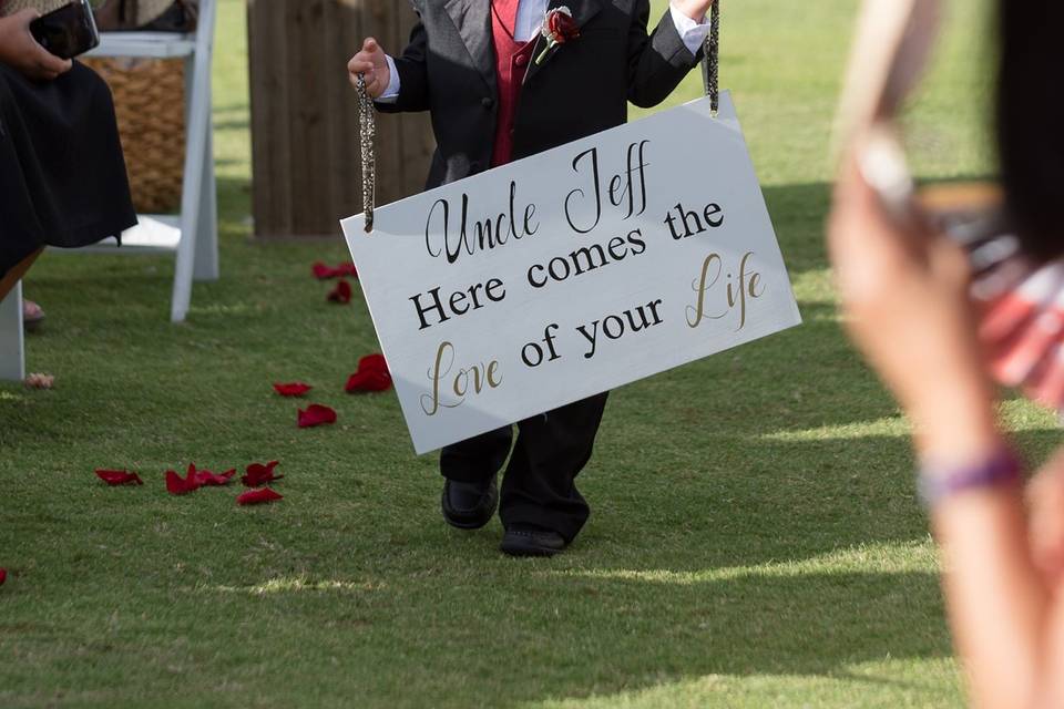 Sign bearer