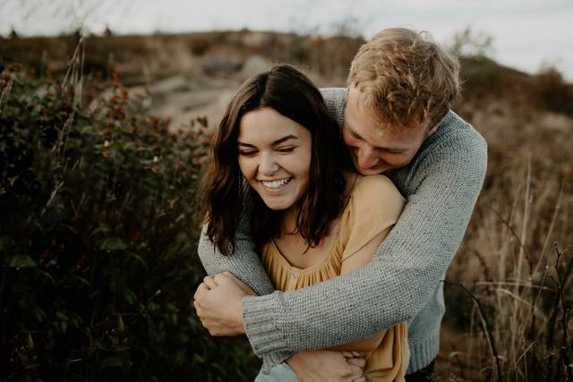 Engagement photos outside