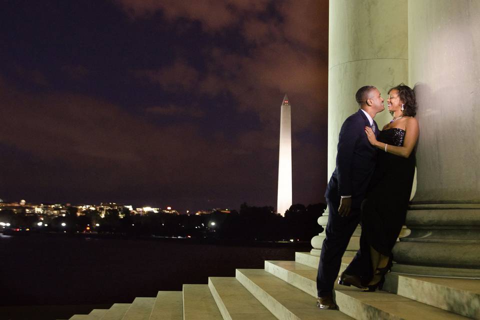 Jefferson Memorial engagement session