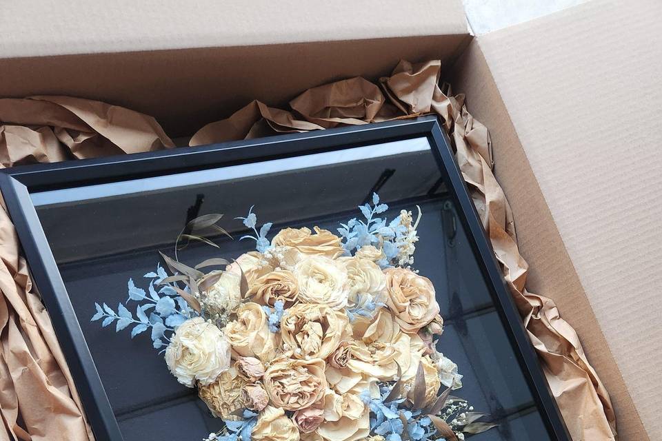Pressed Bridal Bouquet