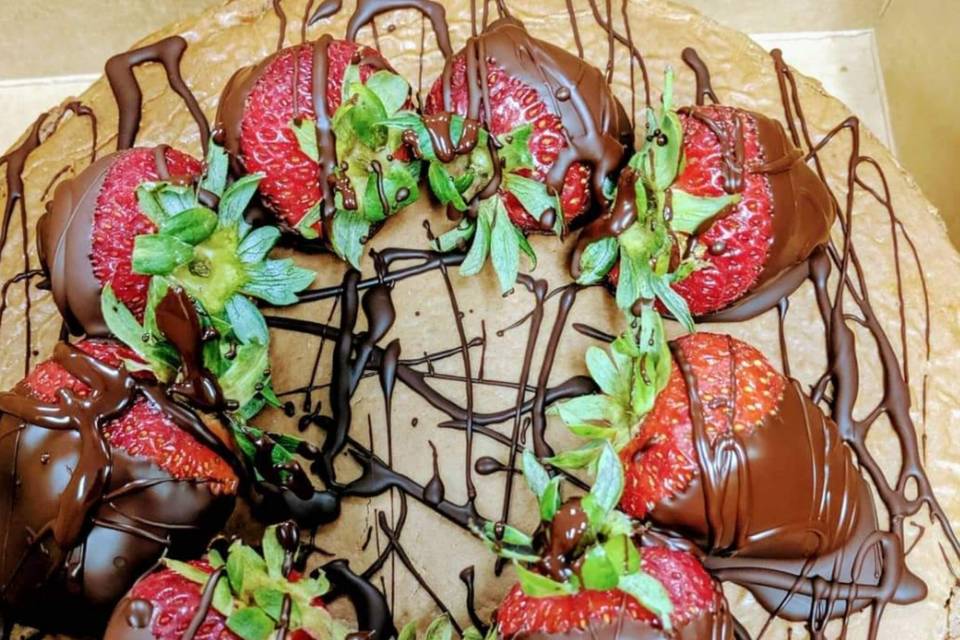 Chocolate and strawberry cake