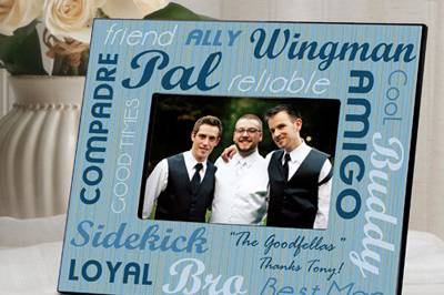 Best Buds Groomsmen Frame
http://shop.o2o.com/item.php?LBB-JBG425O2z-59544
Availability: Usually ships in 5-7 business days
Our personalized 