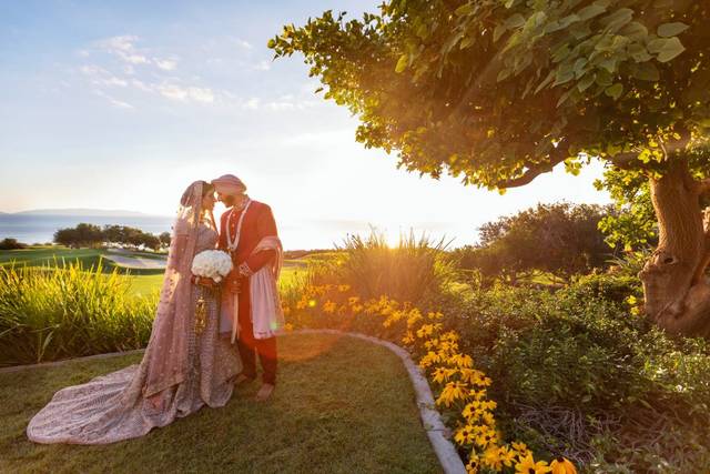 Sunset couple portrait