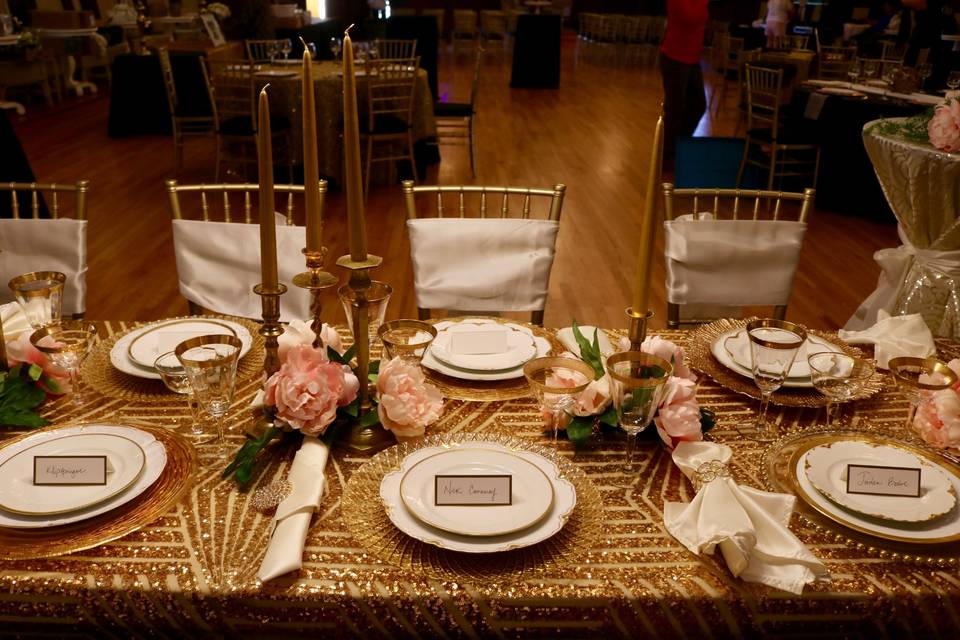 Sweetheart Table Decor