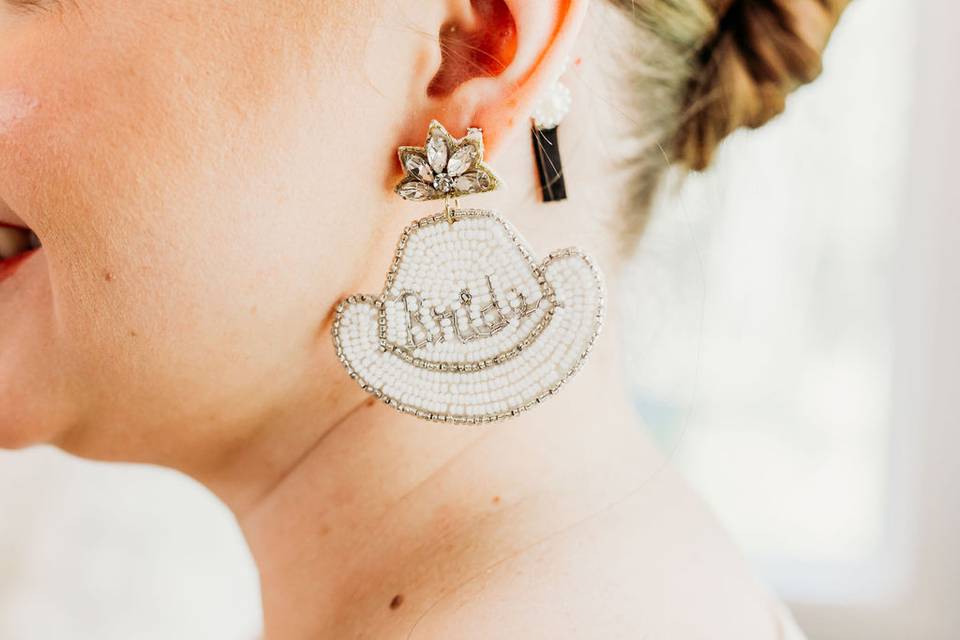 Bride Cowgirl Earrings