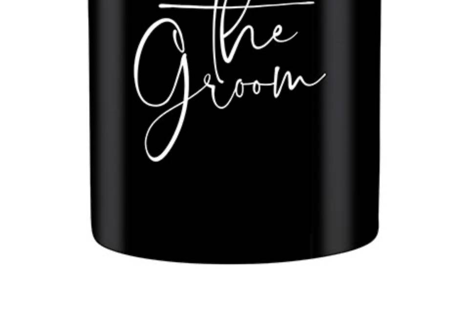 The Groom tumbler in black