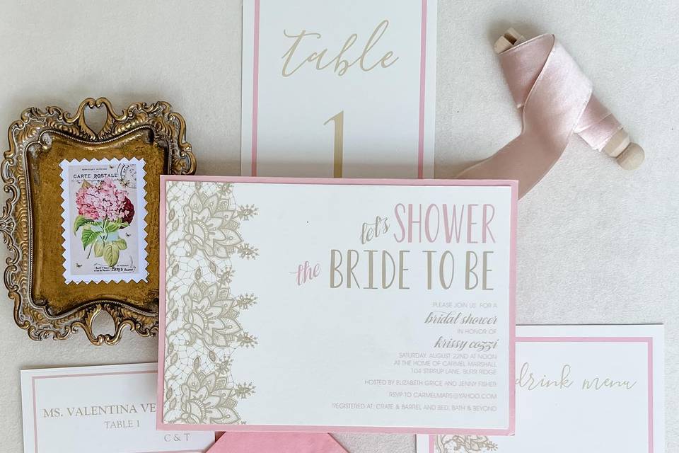 Wedding shower invites