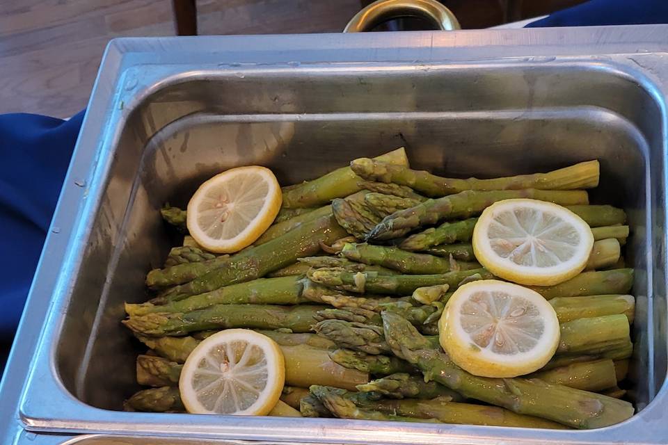 Mashed Potatoes and Asparagus