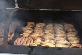 Cajun Commander Catering BBQ for 200 students and parents participating in the Louisiana Showcase of Marching Bands held at University of Louisiana at Lafayette