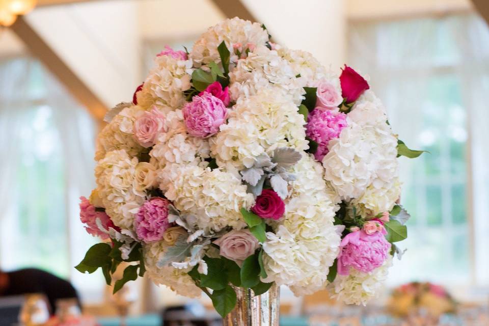 White flower arrangement