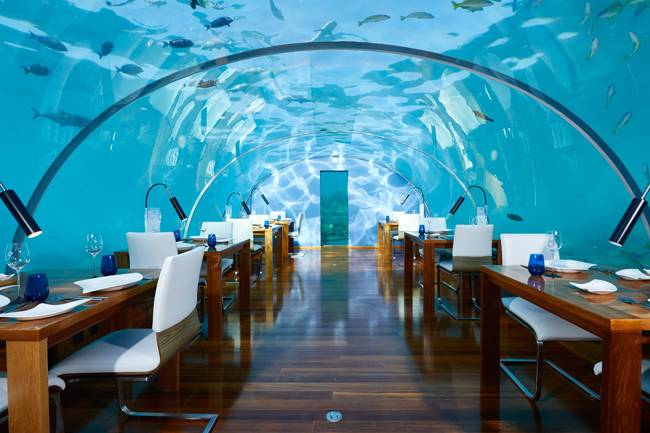 Underwater Dining in Maldives