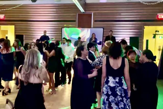 Live music event dance floor