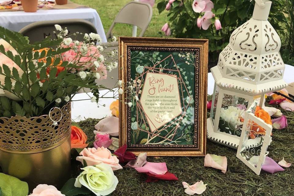 Bridal shower signage