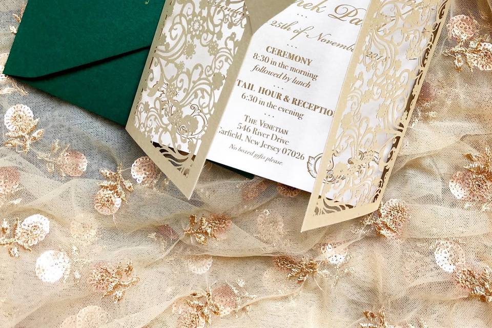 Invitations with envelope
