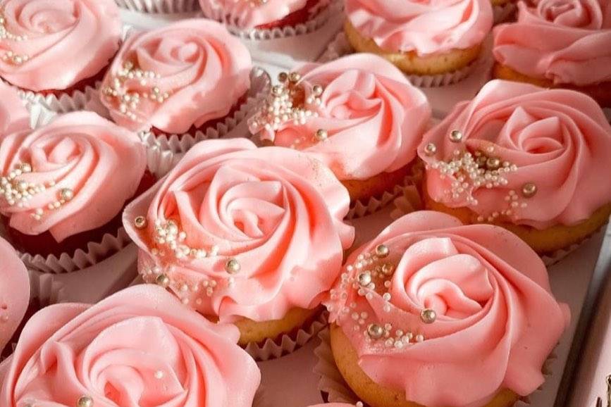 Rose cupcakes